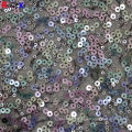 3mm&5mm mixed Brand New sublimation Bridal Sequin Fabric